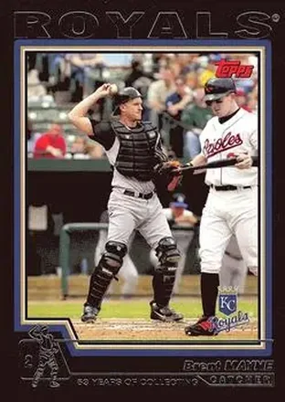 2004 Topps - Black #27 - Brent Mayne - Kansas City Royals