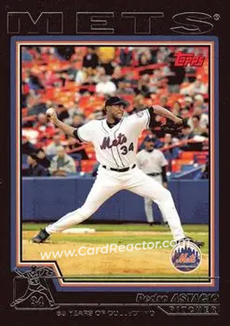 2004 Topps - Black #63 - Pedro Astacio - New York Mets - Front