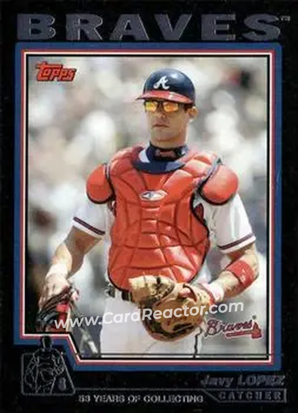 2004 Topps - Black #78 - Javier Lopez - Atlanta Braves - Front