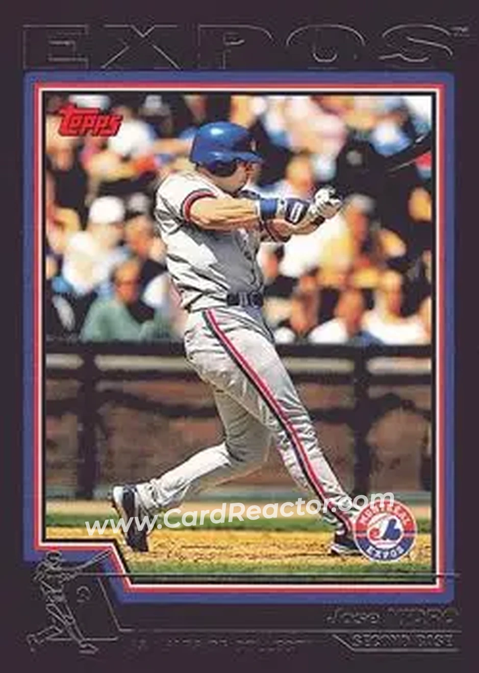 2004 Topps - Black #90 - Jose Vidro - Montreal Expos - Front