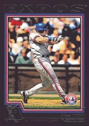 2004 Topps - Black #90 - Jose Vidro - Montreal Expos