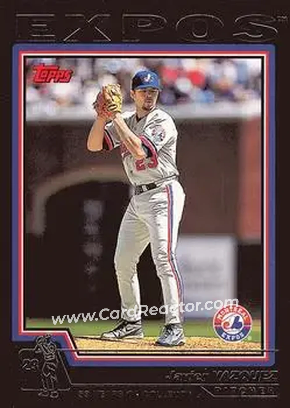 2004 Topps - Black #93 - Javier Vazquez - Montreal Expos - Front 2004 Topps - Black #93 - Javier Vazquez - Montreal Expos - Front