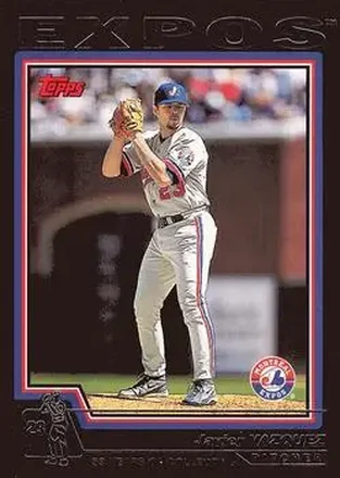 2004 Topps - Black #93 - Javier Vazquez - Montreal Expos