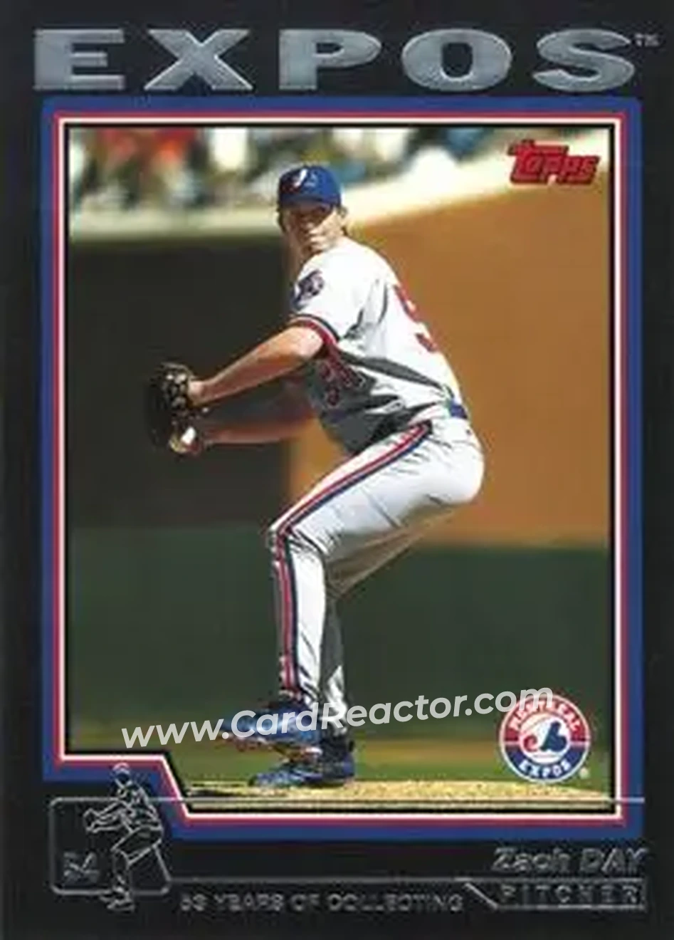 2004 Topps - Black #97 - Zach Day - Montreal Expos - Front