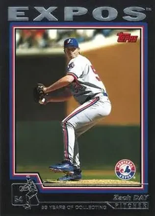 2004 Topps - Black #97 - Zach Day - Montreal Expos
