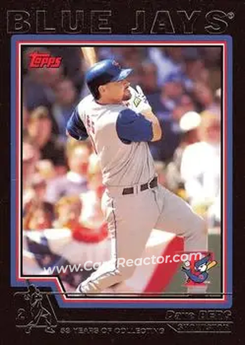 2004 Topps - Black #102 - Dave Berg - Toronto Blue Jays - Front