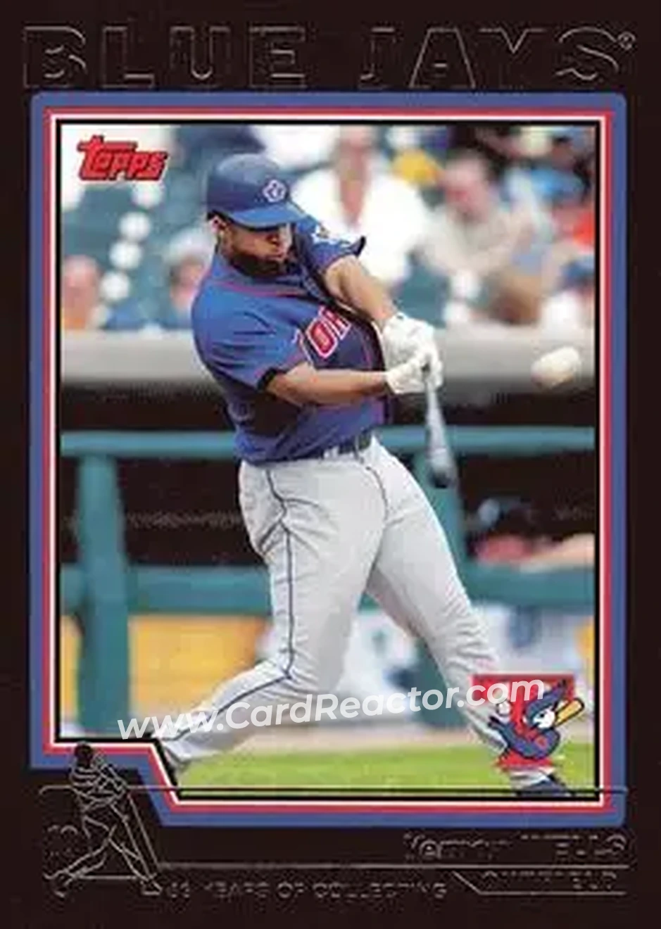 2004 Topps - Black #120 - Vernon Wells - Toronto Blue Jays - Front
