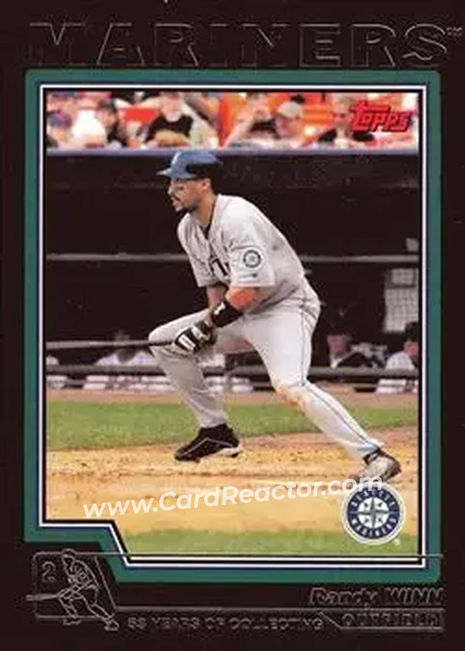 2004 Topps - Black #122 - Randy Winn - Seattle Mariners - Front