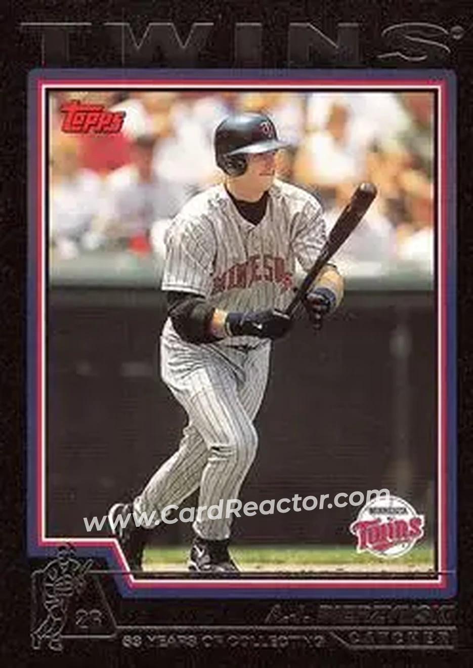 2004 Topps - Black #131 - A.J. Pierzynski - Minnesota Twins - Front