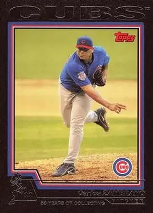 2004 Topps - Black #136 - Carlos Zambrano - Chicago Cubs