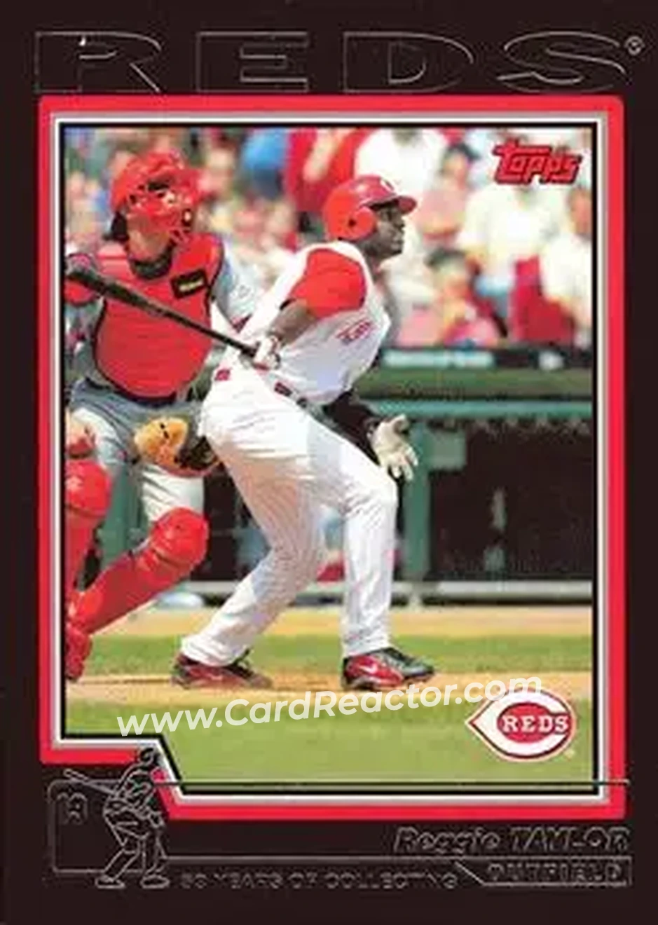 2004 Topps - Black #142 - Reggie Taylor - Cincinnati Reds - Front