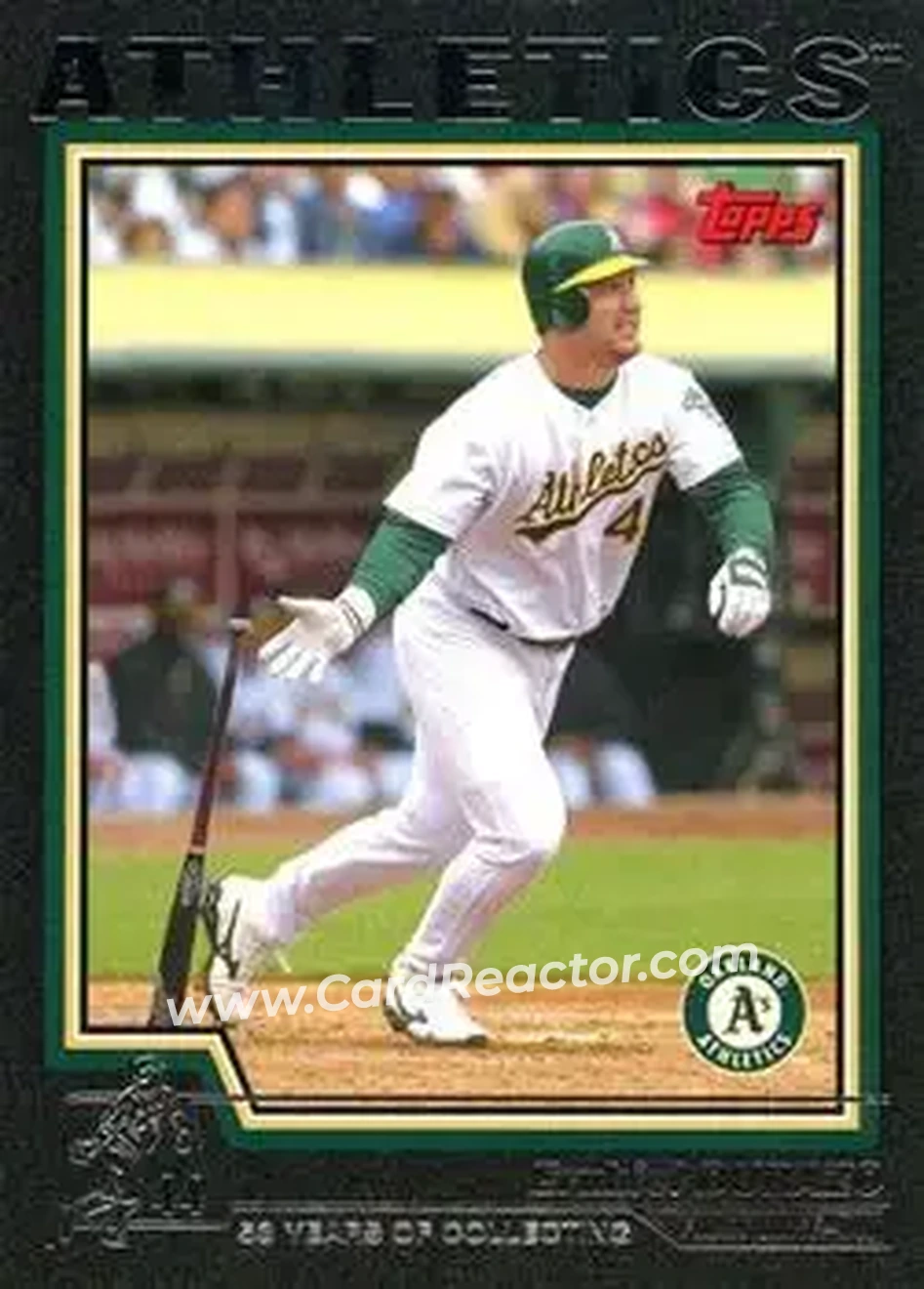 2004 Topps - Black #151 - Erubiel Durazo - Oakland Athletics - Front