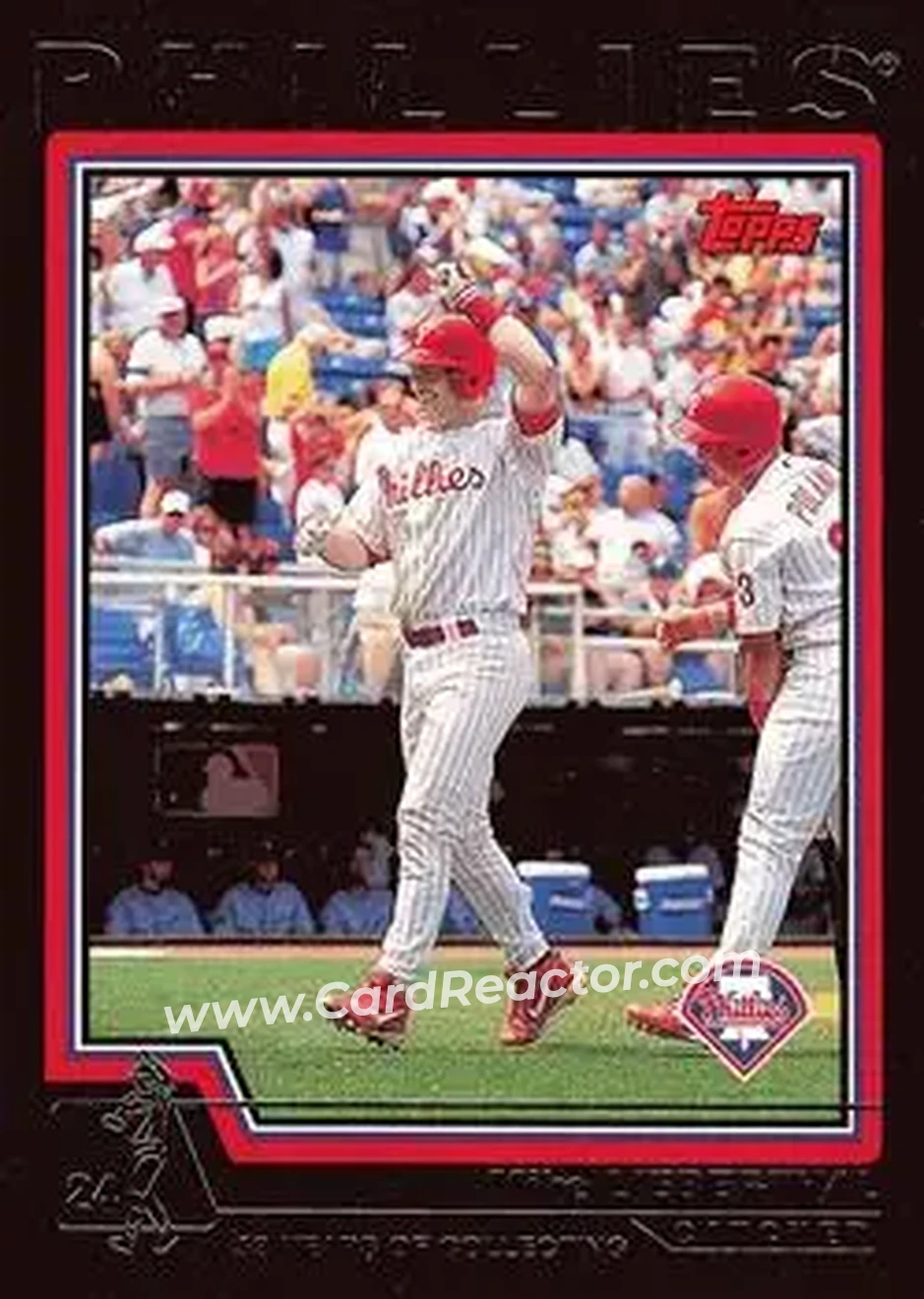 2004 Topps - Black #152 - Mike Lieberthal - Philadelphia Phillies - Front
