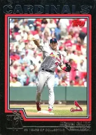 2004 Topps - Black #157 - Miguel Cairo - St. Louis Cardinals