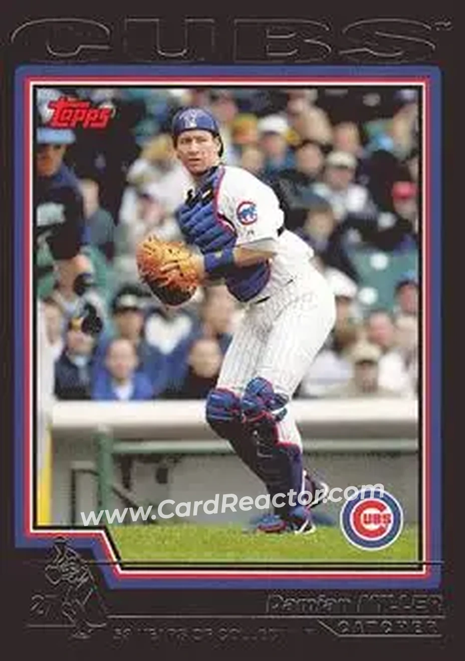 2004 Topps - Black #165 - Damian Miller - Chicago Cubs - Front