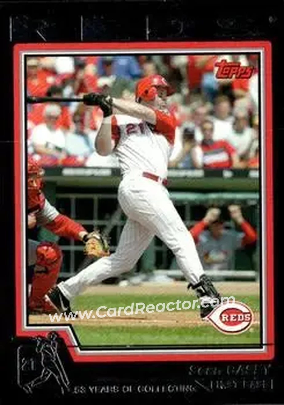 2004 Topps - Black #167 - Sean Casey - Cincinnati Reds - Front 2004 Topps - Black #167 - Sean Casey - Cincinnati Reds - Front