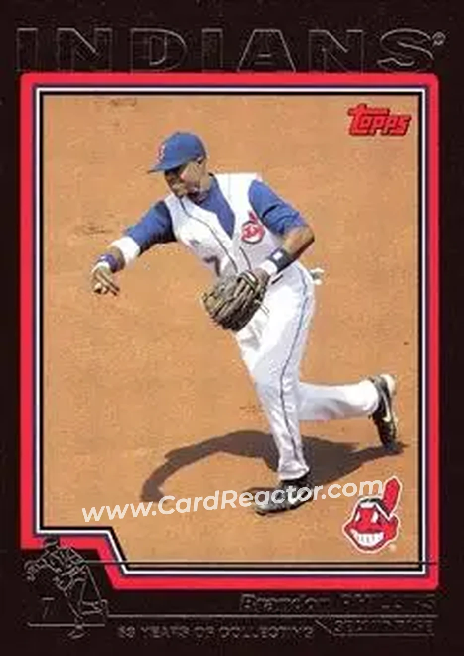 2004 Topps - Black #168 - Brandon Phillips - Cleveland Indians - Front