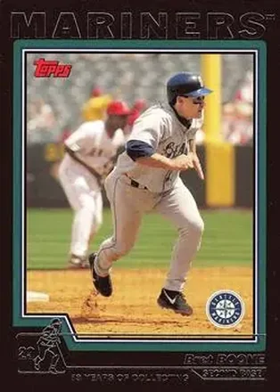 2004 Topps - Black #185 - Bret Boone - Seattle Mariners