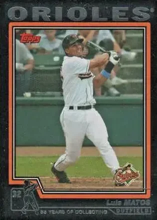 2004 Topps - Black #193 - Luis Matos - Baltimore Orioles