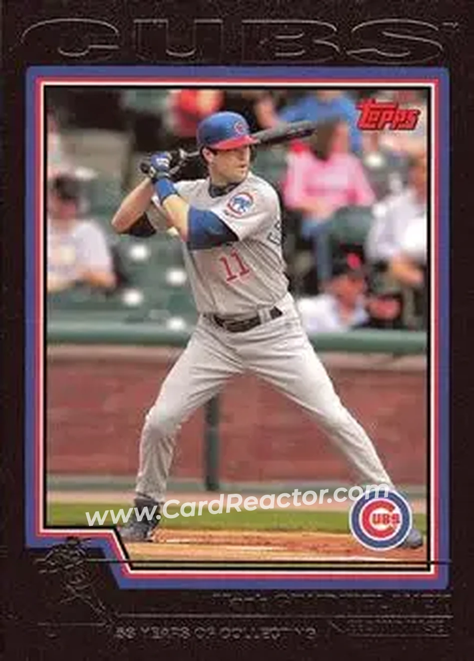 2004 Topps - Black #195 - Mark Grudzielanek - Chicago Cubs - Front