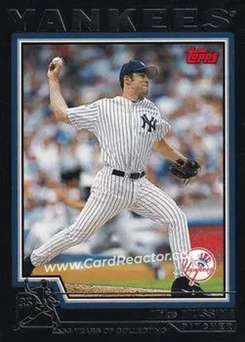 2004 Topps - Black #221 - Mike Mussina - New York Yankees - Front