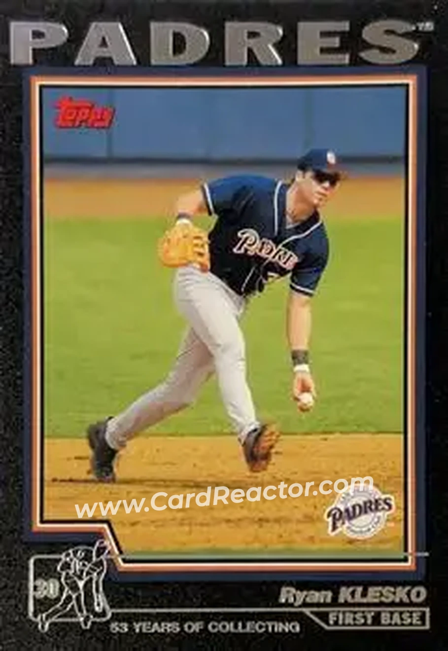 2004 Topps - Black #224 - Ryan Klesko - San Diego Padres - Front 2004 Topps - Black #224 - Ryan Klesko - San Diego Padres - Front