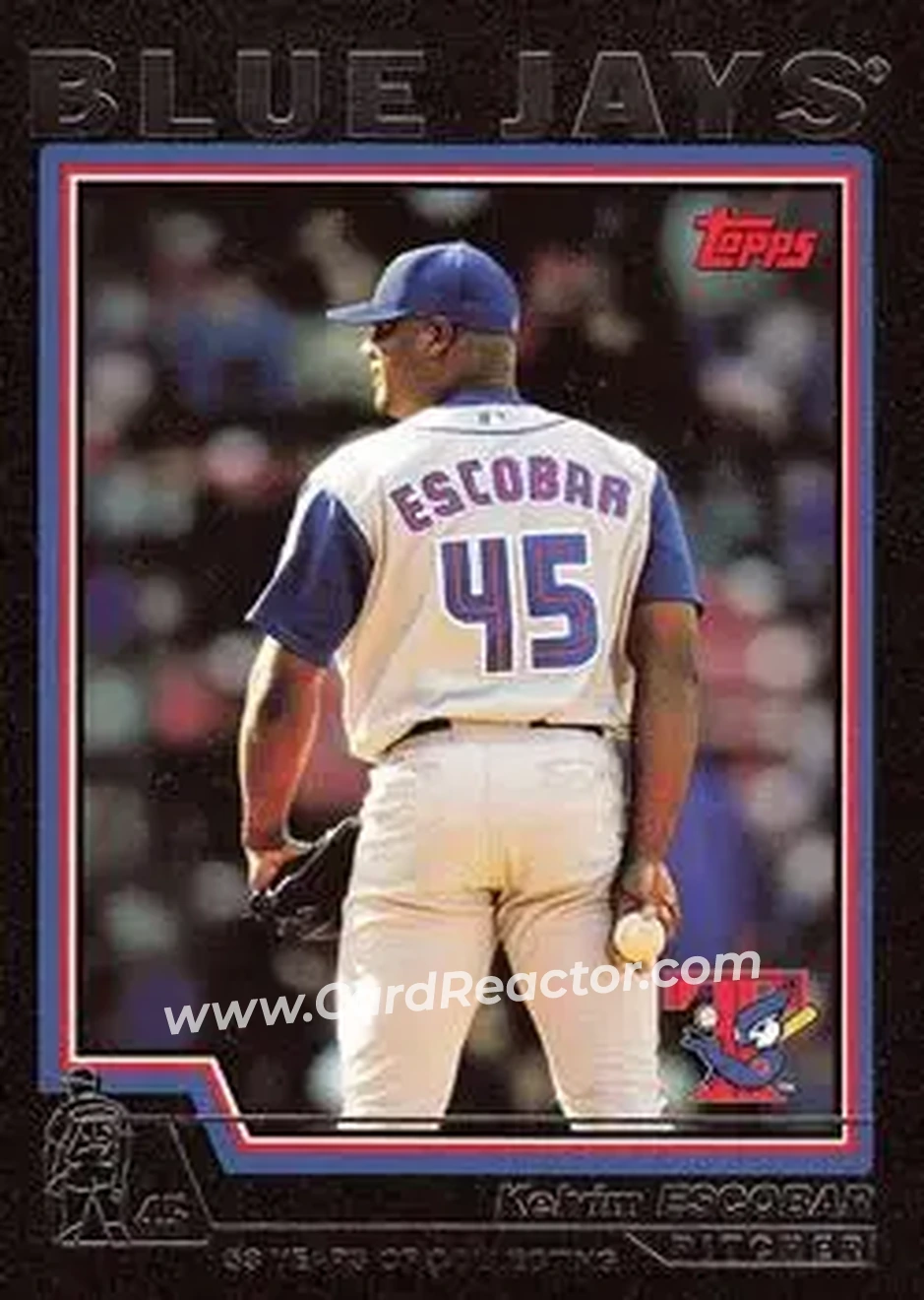 2004 Topps - Black #226 - Kelvim Escobar - Toronto Blue Jays - Front