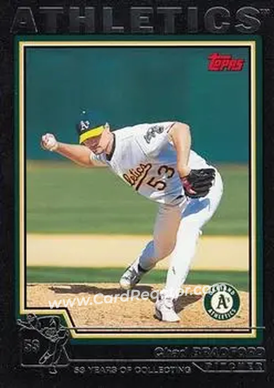 2004 Topps - Black #247 - Chad Bradford - Oakland Athletics - Front