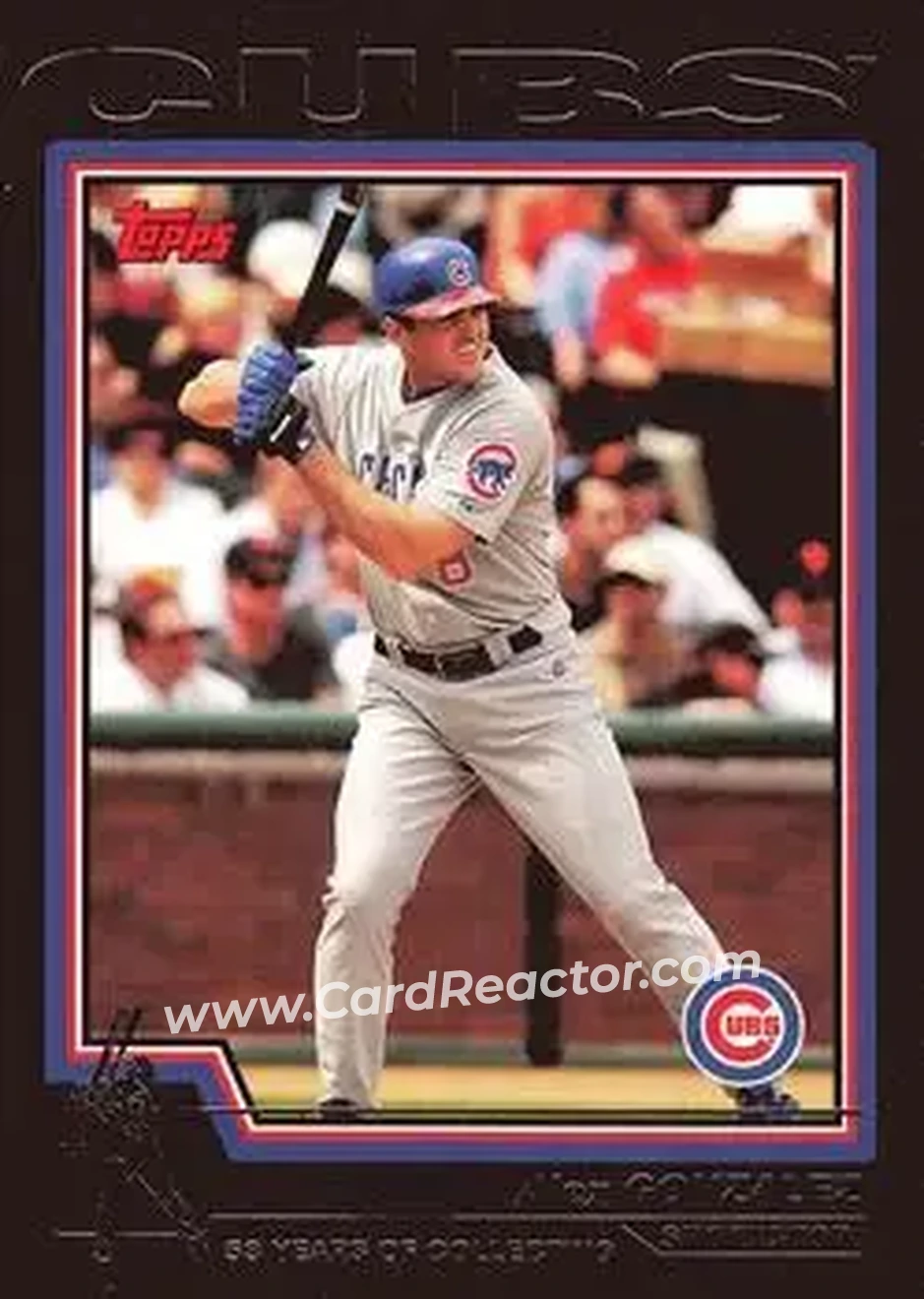 2004 Topps - Black #256 - Alex Gonzalez - Chicago Cubs - Front