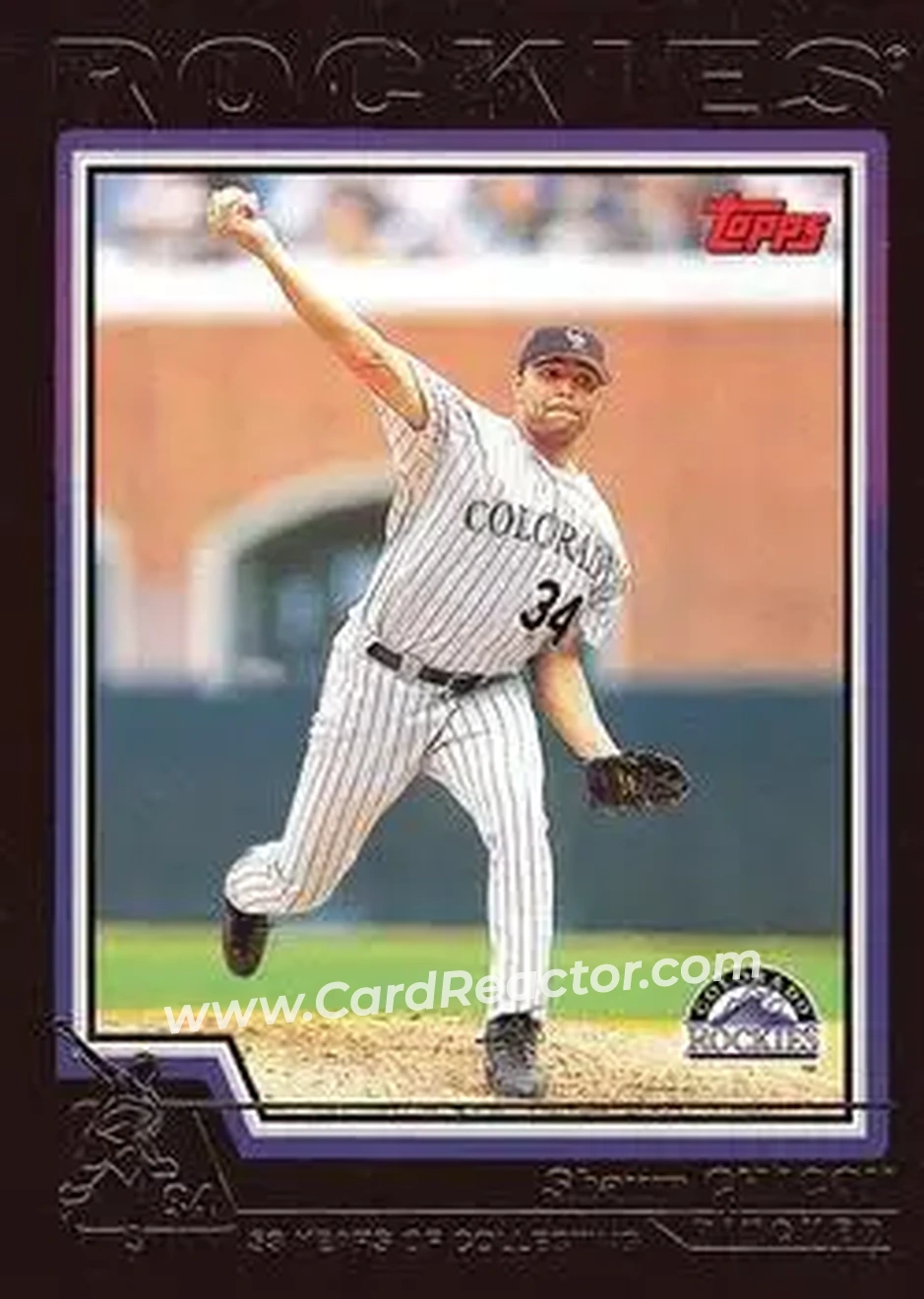 2004 Topps - Black #257 - Shawn Chacon - Colorado Rockies - Front