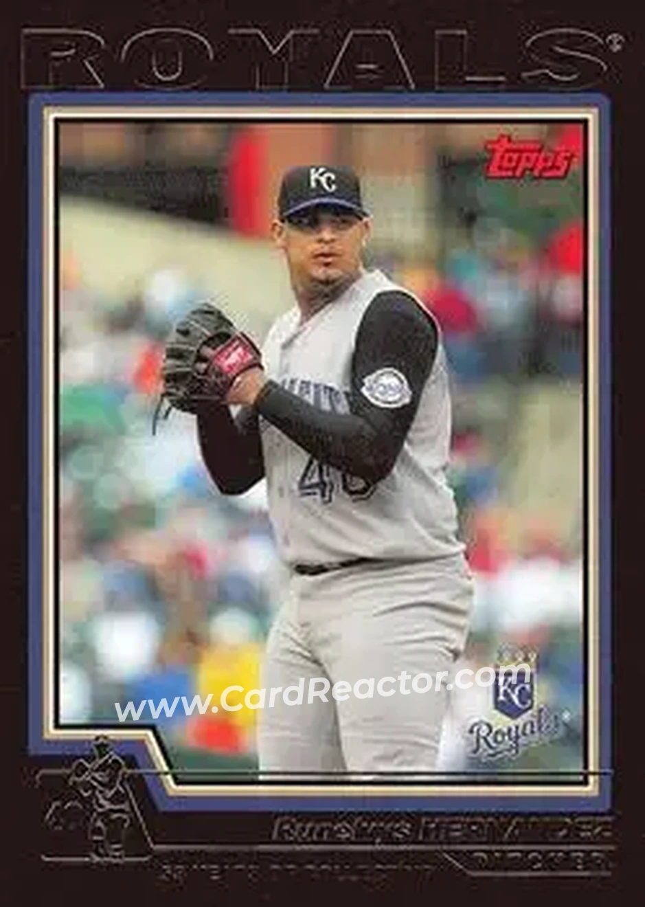 2004 Topps - Black #258 - Runelvys Hernandez - Kansas City Royals - Front