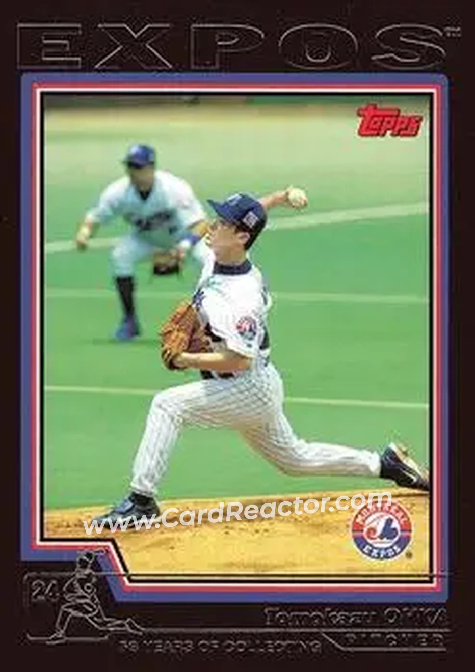 2004 Topps - Black #262 - Tomo Ohka - Montreal Expos - Front