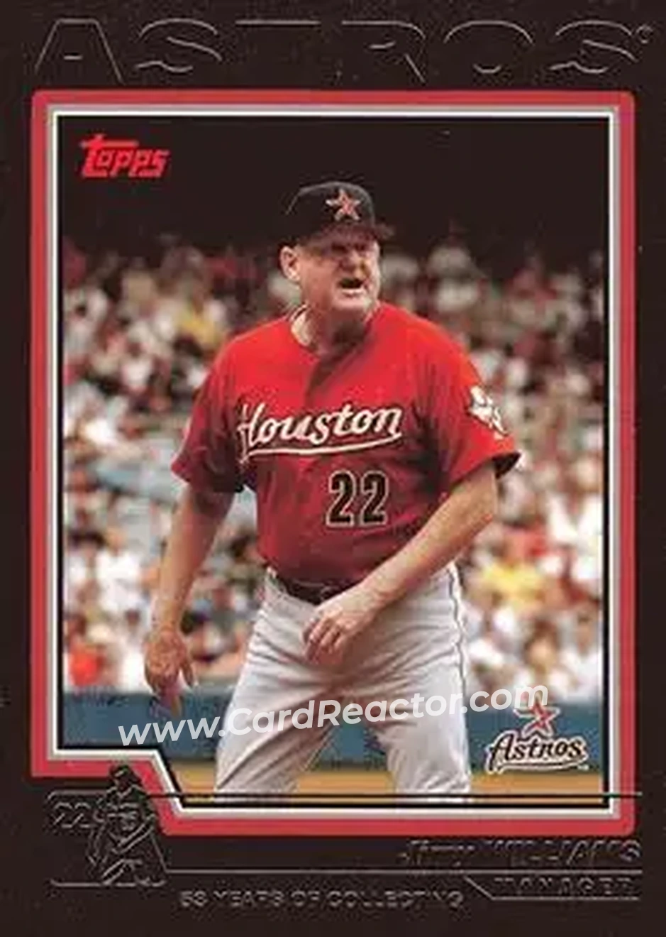 2004 Topps - Black #279 - Jimy Williams - Houston Astros - Front