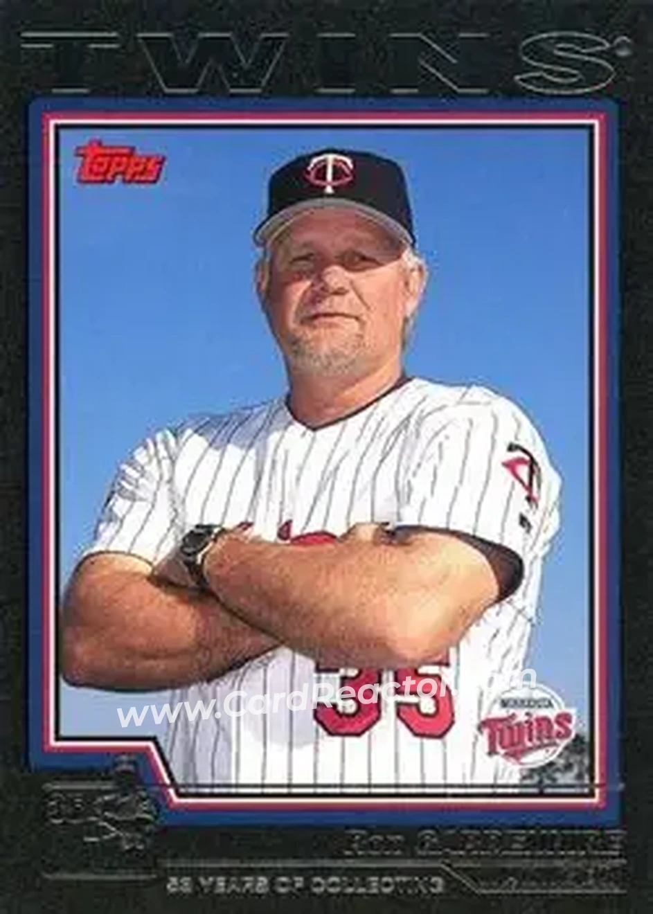 2004 Topps - Black #283 - Ron Gardenhire - Minnesota Twins - Front