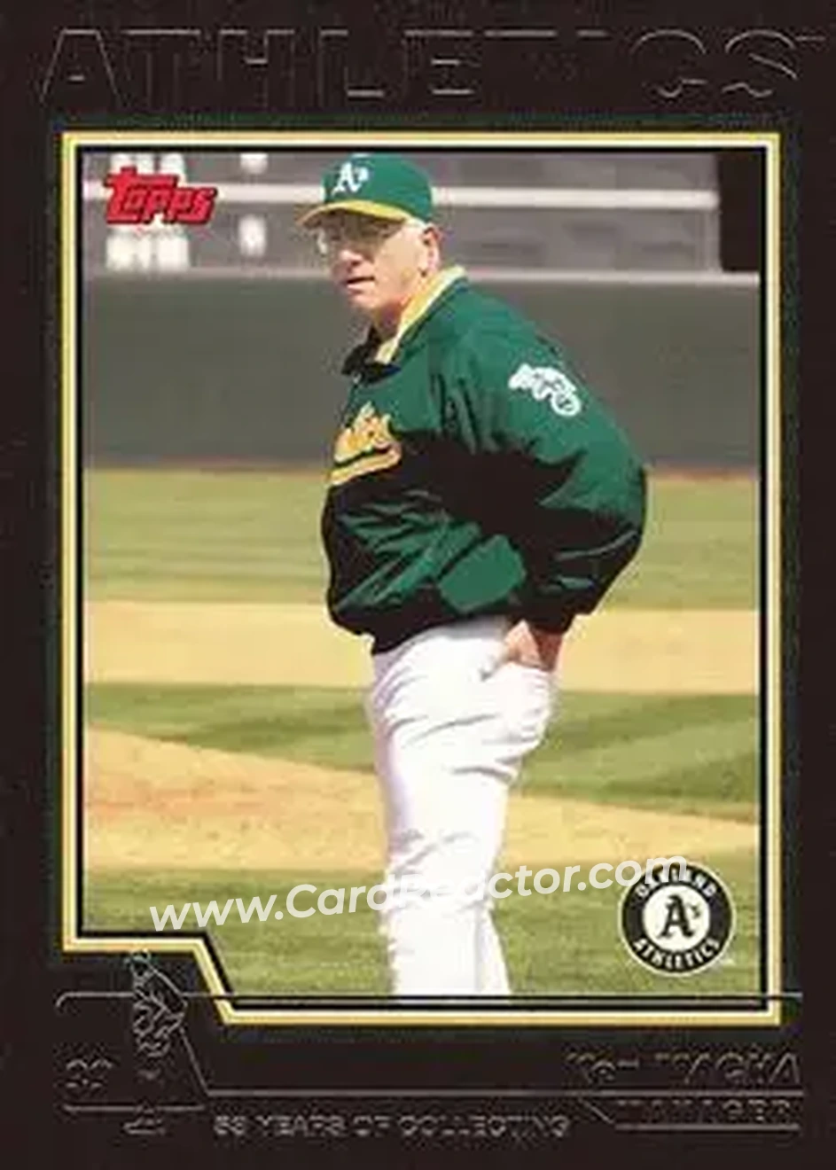 2004 Topps - Black #287 - Ken Macha - Oakland Athletics - Front