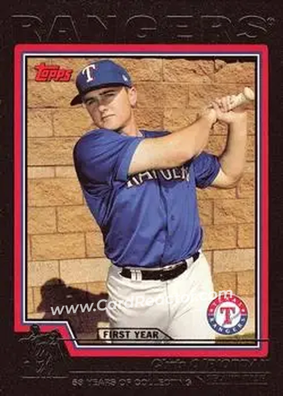 2004 Topps - Black #316 - Chris O'Riordan - Texas Rangers - Front