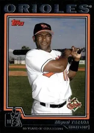 2004 Topps - Black #375 - Miguel Tejada - Baltimore Orioles