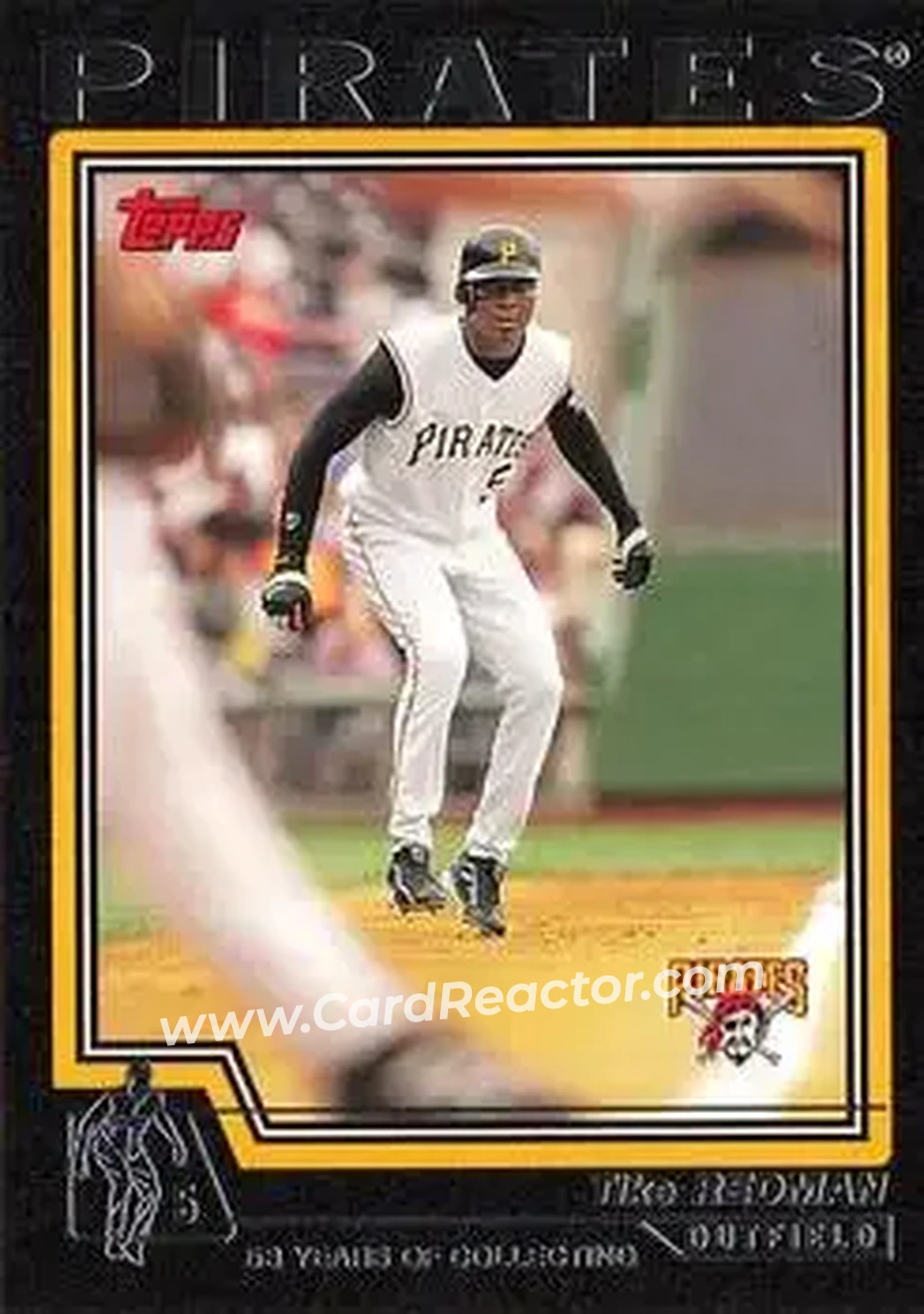 2004 Topps - Black #381 - Tike Redman - Pittsburgh Pirates - Front