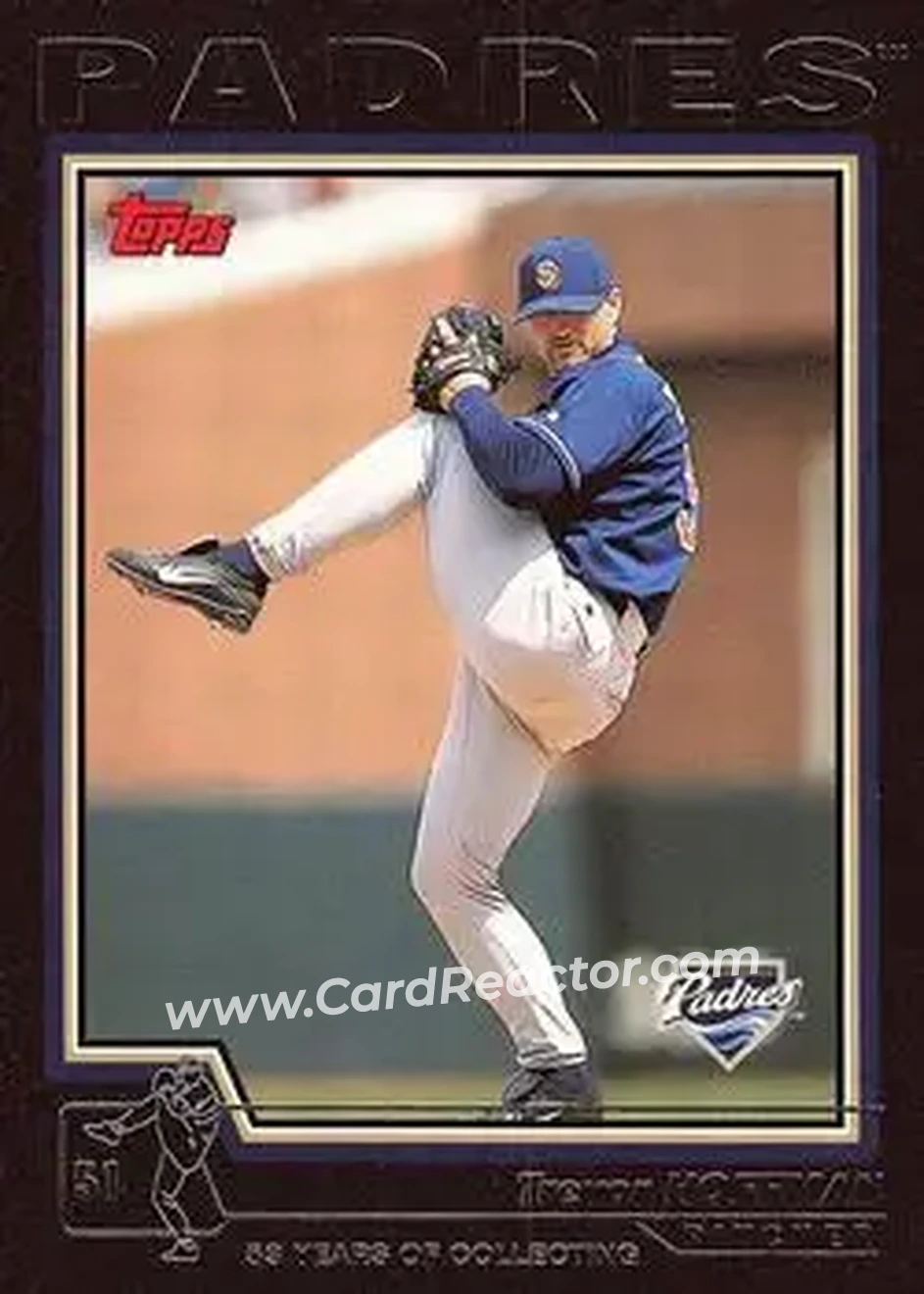 2004 Topps - Black #386 - Trevor Hoffman - San Diego Padres - Front