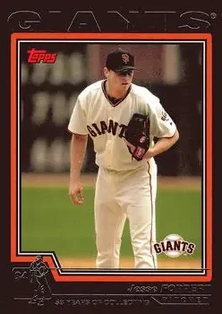2004 Topps - Black #387 - Jesse Foppert - San Francisco Giants
