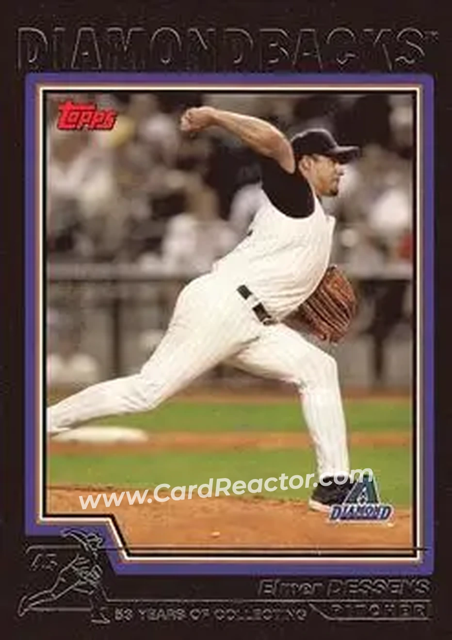 2004 Topps - Black #396 - Elmer Dessens - Arizona Diamondbacks - Front