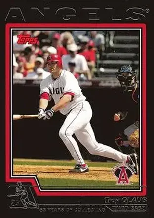 2004 Topps - Black #401 - Troy Glaus - Anaheim Angels