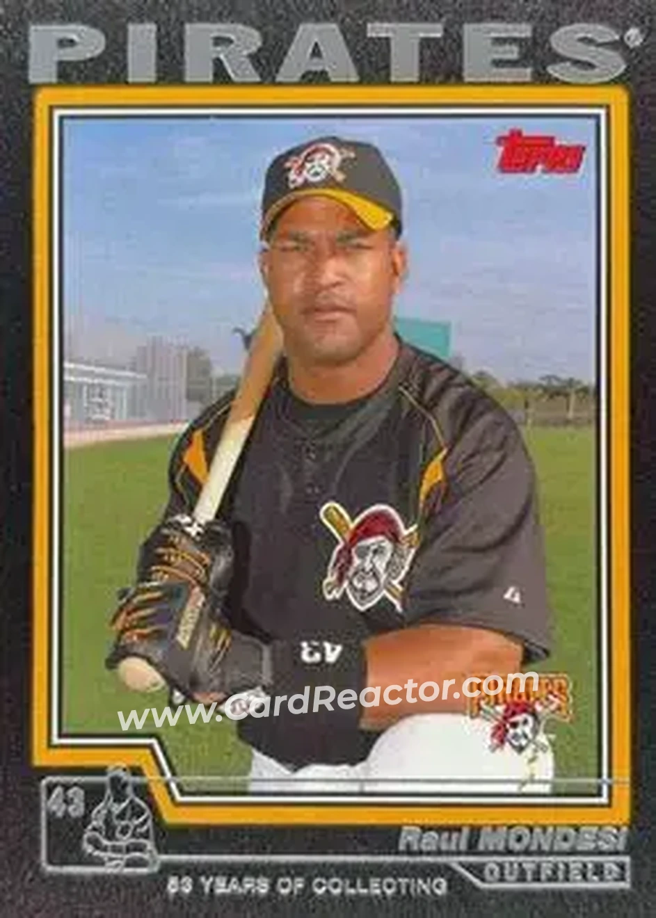 2004 Topps - Black #402 - Raul Mondesi - Pittsburgh Pirates - Front