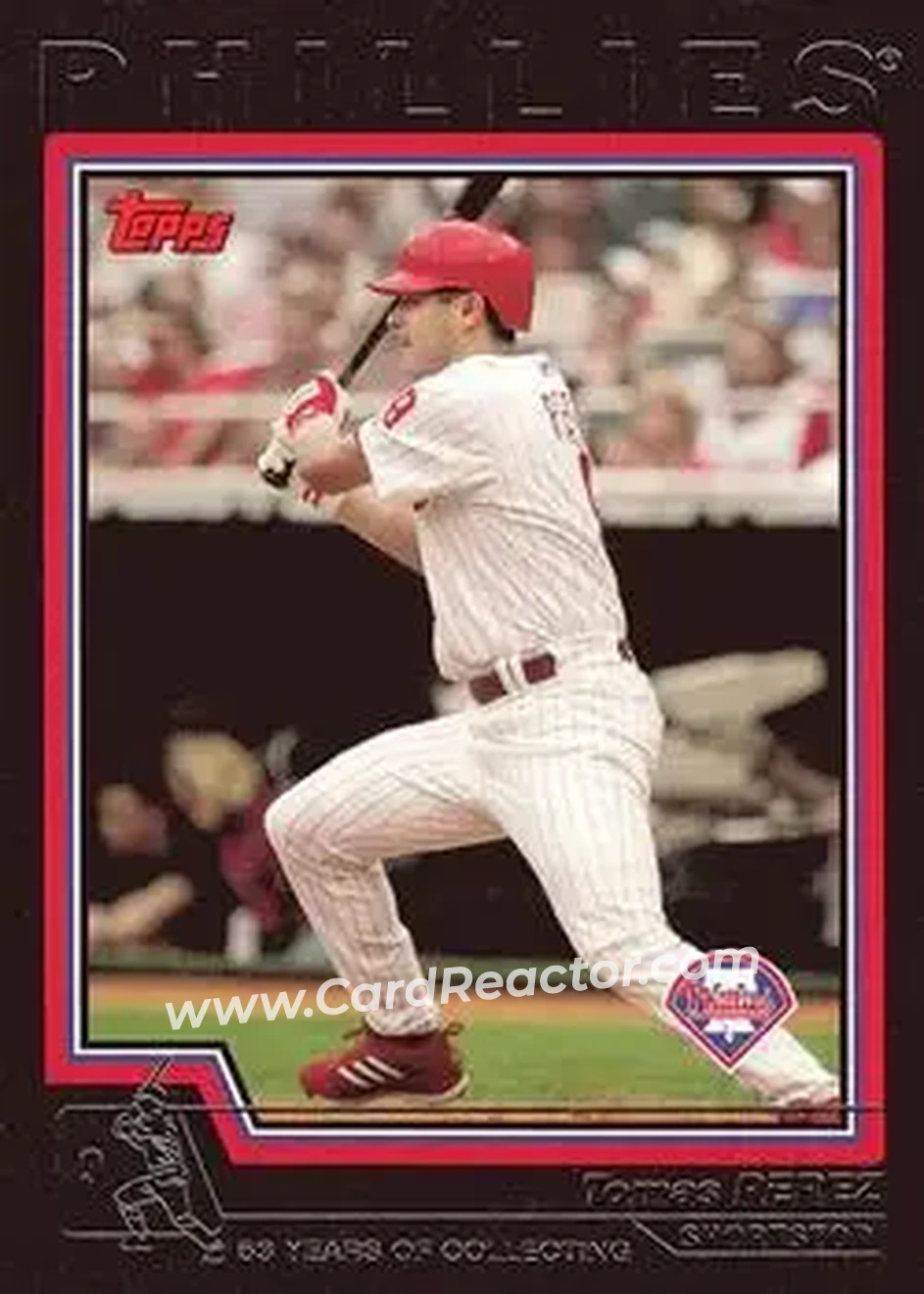 2004 Topps - Black #445 - Tomas Perez - Philadelphia Phillies - Front