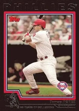 2004 Topps - Black #445 - Tomas Perez - Philadelphia Phillies