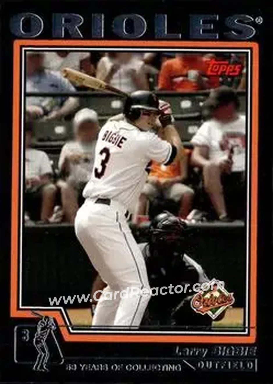 2004 Topps - Black #453 - Larry Bigbie - Baltimore Orioles - Front