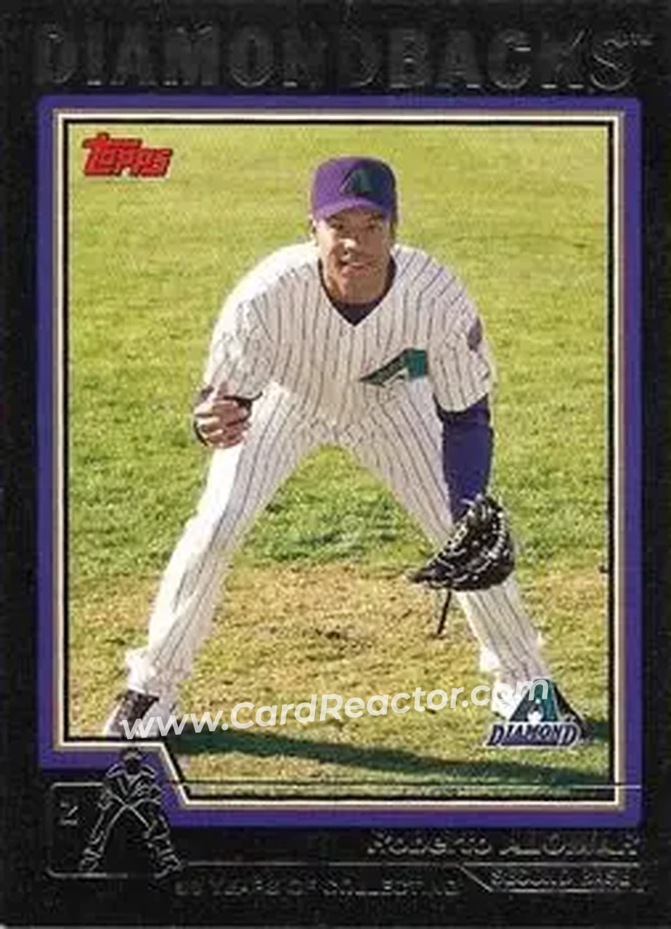 2004 Topps - Black #456 - Roberto Alomar - Arizona Diamondbacks - Front