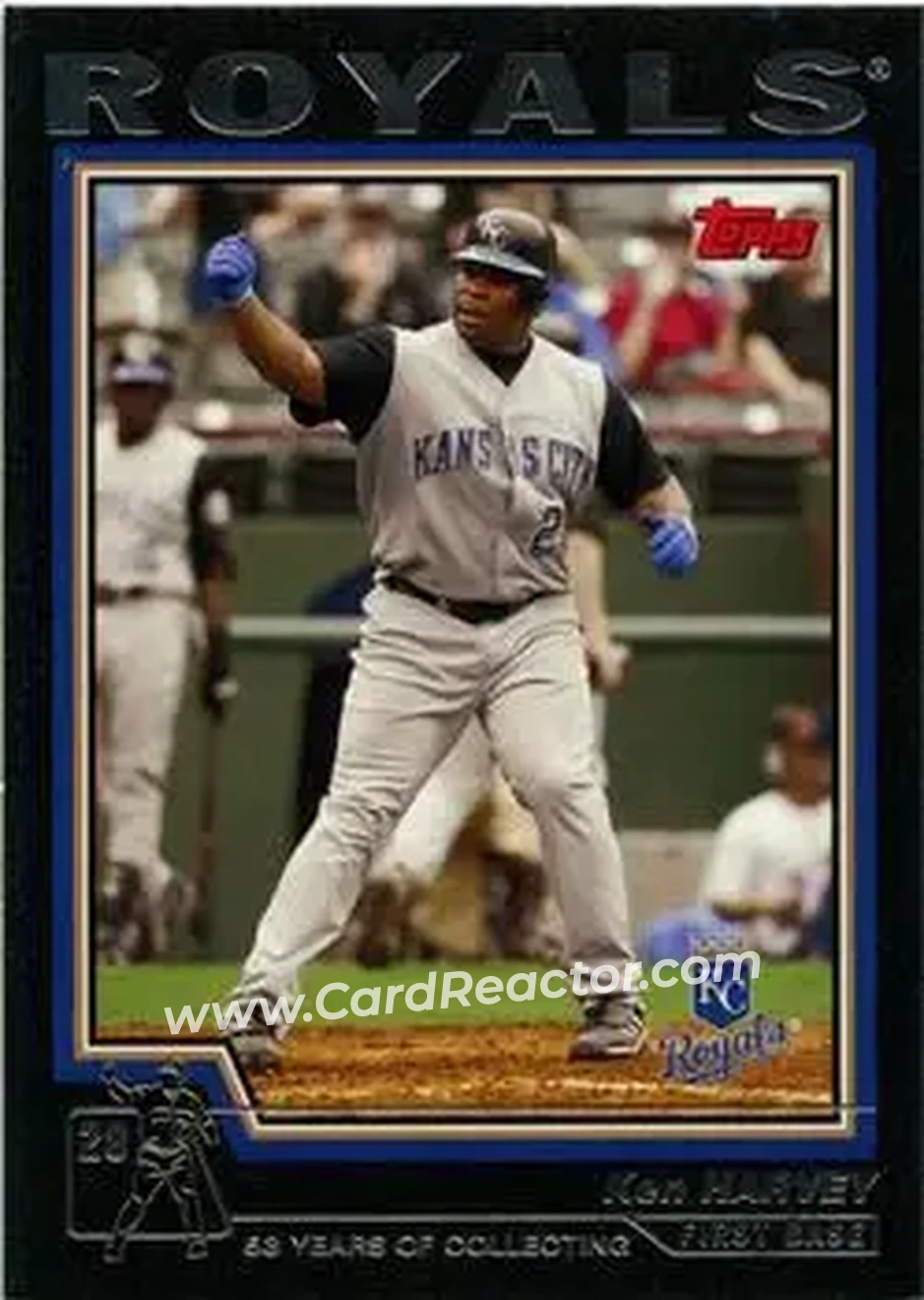2004 Topps - Black #462 - Ken Harvey - Kansas City Royals - Front
