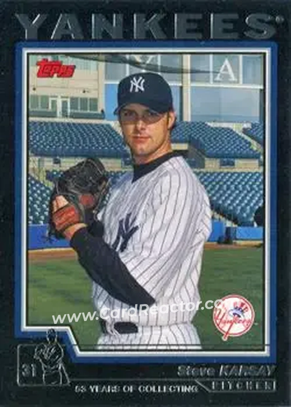 2004 Topps - Black #467 - Steve Karsay - New York Yankees - Front