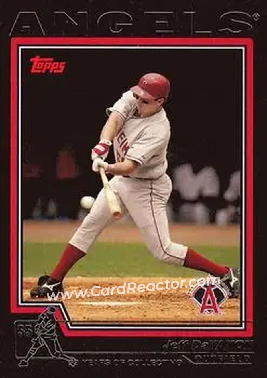 2004 Topps - Black #474 - Jeff DaVanon - Anaheim Angels - Front